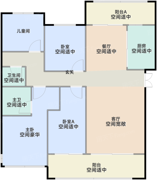 142平户型图